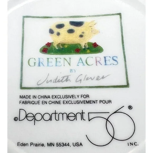 Department 56 Green Acres By Judith Glover Sheep Mugs Set Of 4 Ceramic Pastoral - Picture 8 of 9